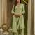 Green mal chanderi cotton party wear embroidery farshi salwar suit set