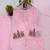 Pink heavy faux georgette party wear embroidery suit set
