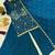 Blue heavy crunchy silk party wear embroidery suit set