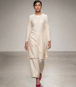 Ivory nysha silk indo western kurta and pant