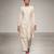 Ivory nysha silk indo western kurta and pant