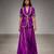 Royal purple embroidered nysha silk co ord set