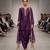 Purple embroidered dupion silk kurta set