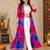Pink color printed long shrug for navratri - Full stitched free size