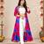 Pink color printed long shrug for navratri - Full stitched free size