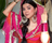 Women’s Flared Lehenga Set With Orange Embroidered Top & Dupatta