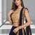NAVY BLUE SEQUINS & EMBROIDERED VELVET FESTIVAL LEHENGA CHOLI SET FOR WOMEN'S