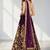 PURPLE SEQUINS & EMBROIDERED VELVET FESTIVAL LEHENGA CHOLI SET FOR WOMEN'S