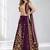 PURPLE SEQUINS & EMBROIDERED VELVET FESTIVAL LEHENGA CHOLI SET FOR WOMEN'S