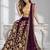 PURPLE SEQUINS & EMBROIDERED VELVET FESTIVAL LEHENGA CHOLI SET FOR WOMEN'S