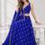 LIGHT BLUE MIRROR & EMBROIDERED ART SILK FESTIVAL LEHENGA CHOLI SET FOR WOMEN'S