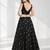 BLACK MIRROR & EMBROIDERED ART SILK FESTIVAL LEHENGA CHOLI SET FOR WOMEN'S