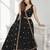 BLACK MIRROR & EMBROIDERED ART SILK FESTIVAL LEHENGA CHOLI SET FOR WOMEN'S