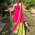 Women’s Flared Lehenga Set With Rani Pink Embroidered Top & Dupatta