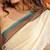 Mayuri- Linen Handwoven Saree with hand embroidery