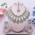 Purple yellow gold premium designer american diamond and stone work necklace set