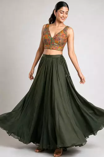 Multi coloured woven design brocade saree blouse