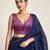 Multi coloured woven design brocade saree blouse