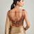 Multi coloured woven design brocade saree blouse