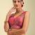 Multi coloured woven design brocade saree blouse
