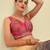 Multi coloured woven design brocade saree blouse