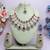 Maroon rose gold premium designer american diamond and stone work necklace set
