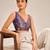 Purple embroidered padded v neck designer saree blouse