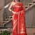 Zara- red chiffon saree crafted for effortless elegance and timeless charm