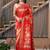 Zara- red chiffon saree crafted for effortless elegance and timeless charm