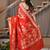 Zara- red chiffon saree crafted for effortless elegance and timeless charm