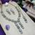 White yellow gold premium designer american diamond and stone work necklace set