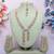Purple rose gold premium designer american diamond and stone work necklace set