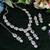Pink rhodium premium designer american diamond and stone work necklace set