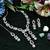Purple rhodium premium designer american diamond and stone work necklace set