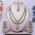 White yellow gold premium designer american diamond and stone work necklace set