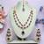 Blue rose gold premium designer american diamond and stone work necklace set