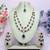 Blue rose gold premium designer american diamond and stone work necklace set