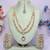 White rose gold premium designer american diamond and stone work necklace set