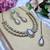 White yellow gold premium designer american diamond and stone work necklace set