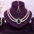 Green rose gold premium designer american diamond and stone work necklace set