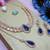 Blue rose gold premium designer american diamond and stone work necklace set