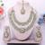 Gold yellow gold premium designer american diamond and stone work necklace set