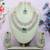Green rose gold premium designer american diamond and stone work necklace set