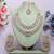 Pink rose gold premium designer american diamond and stone work necklace set