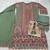 Green Crepe Readymade Suit With Digital Printed Work