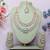 White rose gold premium designer american diamond and stone work necklace set