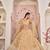 Beige Net Embroidered & Zari Work Semi Stitched Lehenga Choli