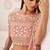 Light Pink Net Embroidered & Zari Work Semi Stitched Lehenga Choli