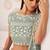 Light Green Net Embroidered & Zari Work Semi Stitched Lehenga Choli