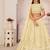 Yellow Net Embroidered & Zari Work Semi Stitched Lehenga Choli